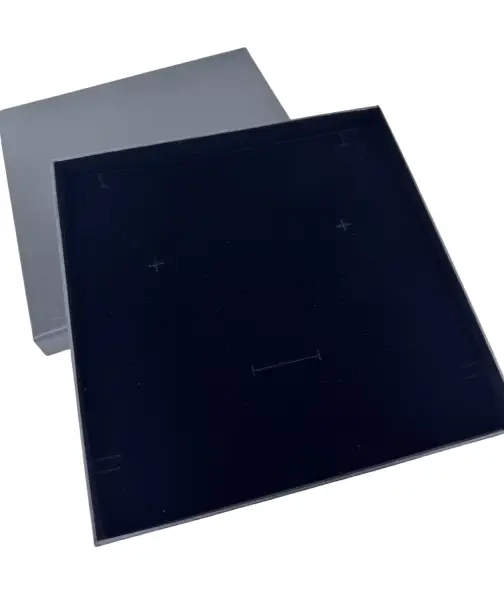 Lot de 6 Boîtes Cadeau pour Parure 18 x 18 x 2,7 cm - Noires