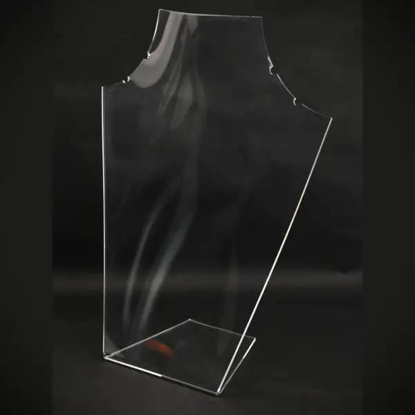 Buste en Acrylique de présentation Colliers ou Sautoirs 30 cm - 3 Couleurs