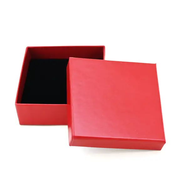 6 Boîtes Cadeau Cartonnées Universelles - 6 x 6 x 2,2 cm - 4 Couleurs