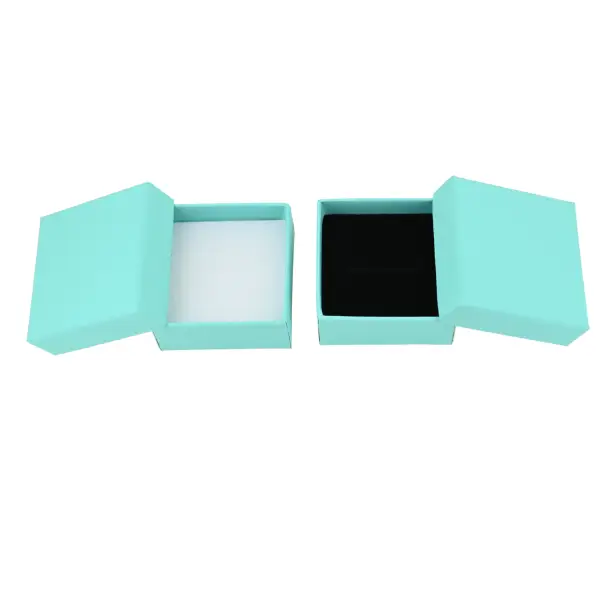 Lot de 12 Boîtes Cadeau Unies pour Bague - 5 x 5 x 2,5 cm - 3 Coloris Au Choix