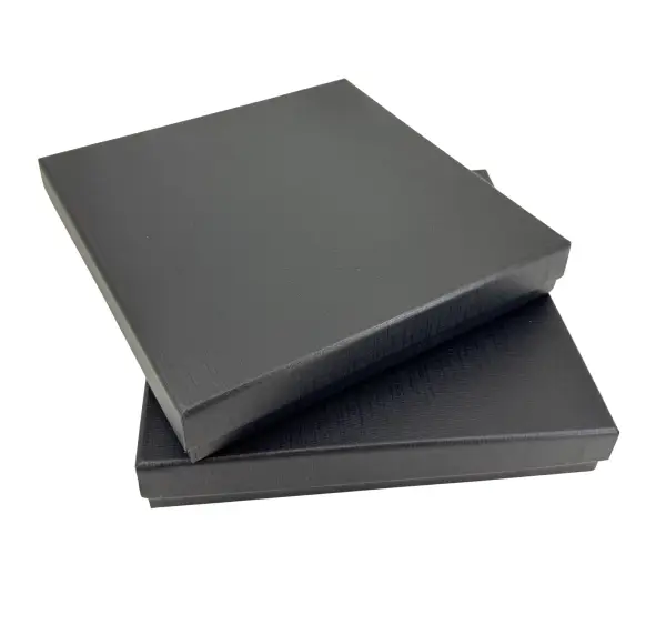 Lot de 6 Boîtes Cadeau pour Parure 18 x 18 x 2,7 cm - Noires