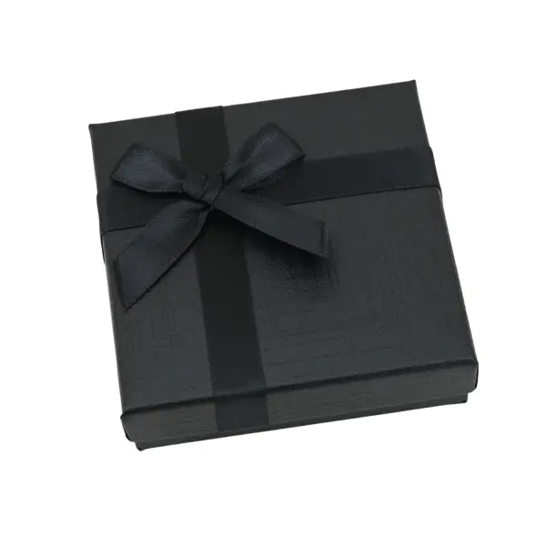 Lot de 12 Boîtes Cadeau Universelles avec Ruban et Noeud - 9 x 9 cm - 2 Coloris Au Choix
