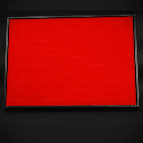 Plateau Bijoutier pour Bagues à Encoches 100 Emplacements - 3 Coloris Au Choix