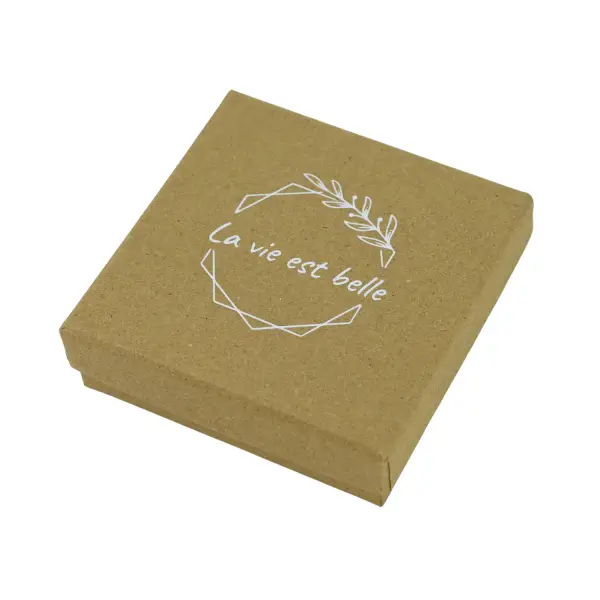 100 Boites Cadeau Kraft avec LOGO - 3 tailles au choix