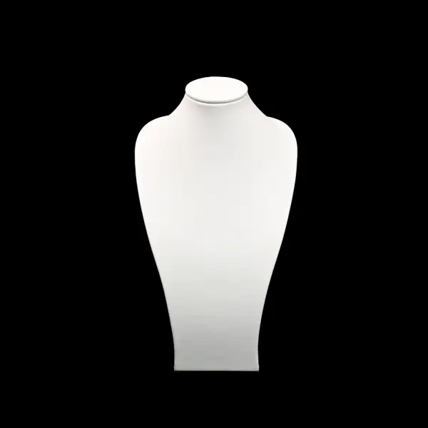 Buste Présentation pour Colliers en Similicuir 28 cm - 2 Coloris Au Choix