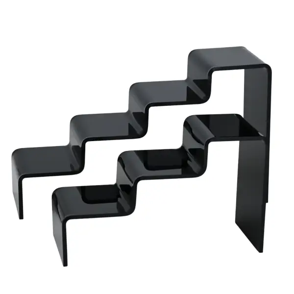 Double Escalier en Acrylique Pour Vitrine - 975A - 3 Coloris Au Choix