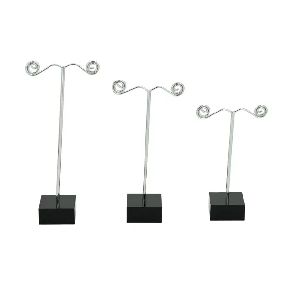 Set de 3 Arbres Boucles d'Oreilles Métal et Acrylique - 3 Tailles
