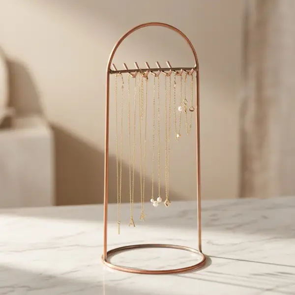 Présentoir Colliers Bijoux Métal avec Crochets