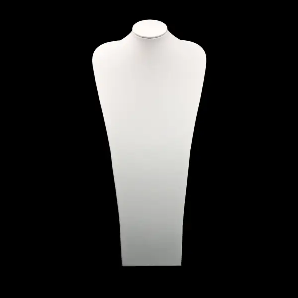 Long Buste Similicuir pour Colliers Sautoirs-  41 cm - 2 Coloris Au Choix