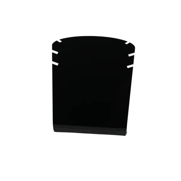 Présentoir acrylique pour 3 colliers chaînettes. 9 cm - 3 Coloris Au Choix