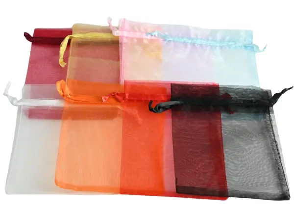 Lot de 50 Sacs Organza 12 x 16 cm - 8 Couleurs au Choix CO712