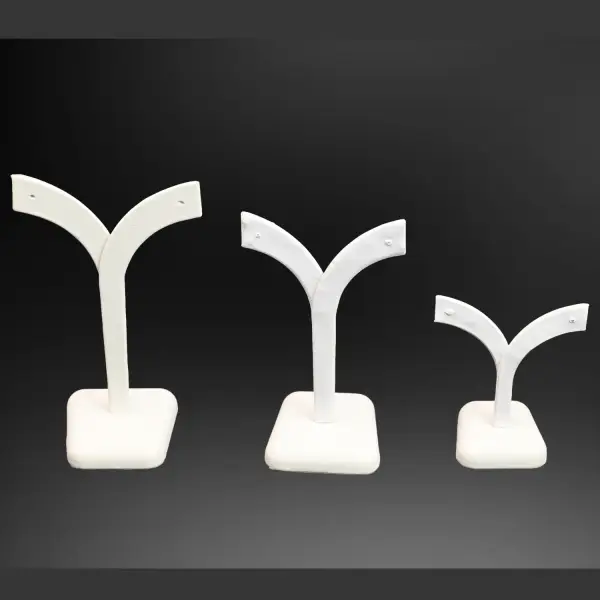 Arbre pour Présentation Boucles d'Oreilles en Similicuir - 3 Tailles