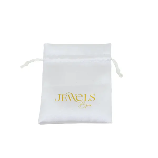 Pochette en Satin  8 x 10 cm avec LOGO - Tous Coloris Disponible