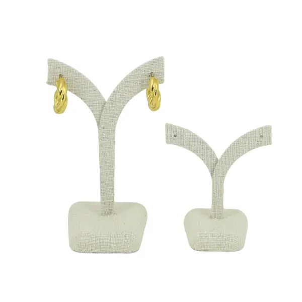 Arbre pour Présentation Boucles d'Oreilles en Coton - 2 Tailles