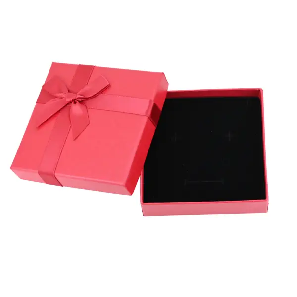 Lot de 12 Boîtes Cadeau Universelles avec Ruban et Noeud - 9 x 9 cm - 2 Coloris Au Choix
