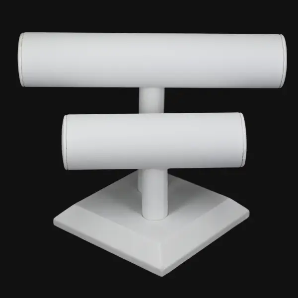 Présentoir Bracelets Double Niveaux en Similicuir