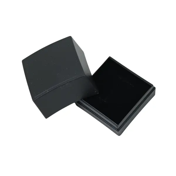 10 Boîtes Plastique Cadeau pour Bague - 4 x 4 x 3,3 cm - 4 Coloris Au Choix