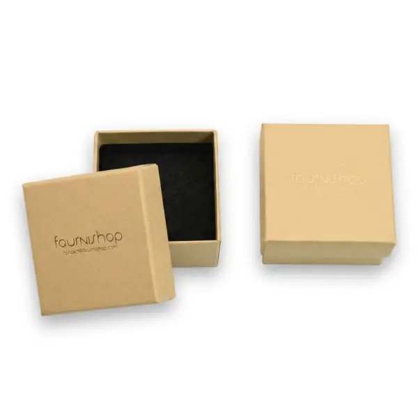 100 Boites Cadeau Kraft avec LOGO - 3 tailles au choix
