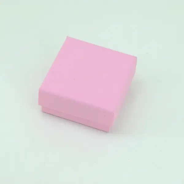 Lot de 12 Boîtes Cadeau Unies pour Bague - 5 x 5 x 2,5 cm - 3 Coloris Au Choix