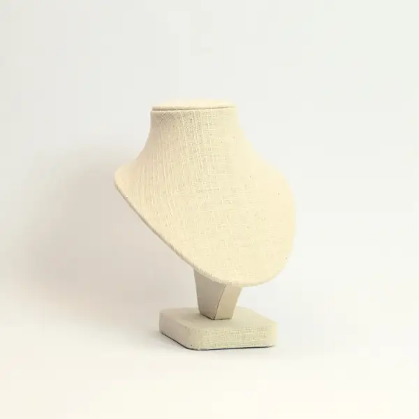 Buste présentoir Colliers en Coton 14 cm