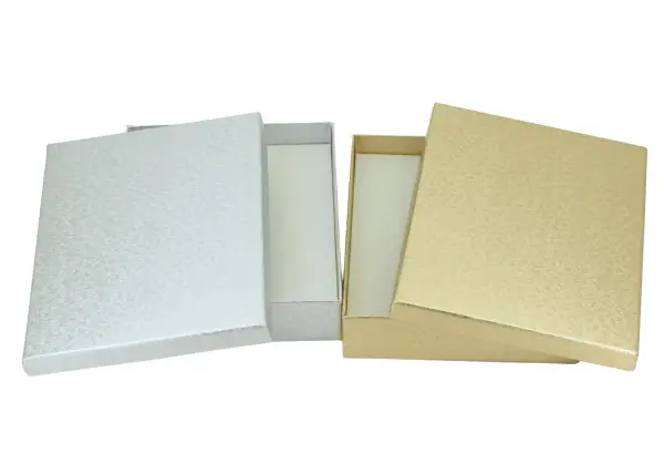 Lot de 6 Boîtes Cadeau pour Parure 12 x 16 cm - Or ou Argent