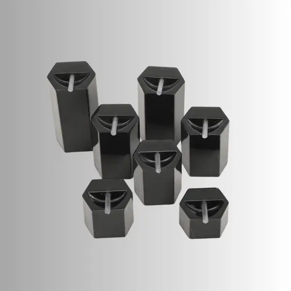 Lot de 7 Plots Présentation Bagues Hexagonaux
