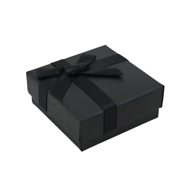 Lot de 12 Boîtes Cadeau Universelles avec Ruban et Noeud - 6 x 6 cm - 2 Coloris Au Choix