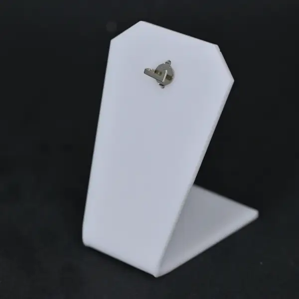 Lot de 5 Plaques en acrylique pour présentation pendentif - 6 cm - 4 Coloris Au Choix