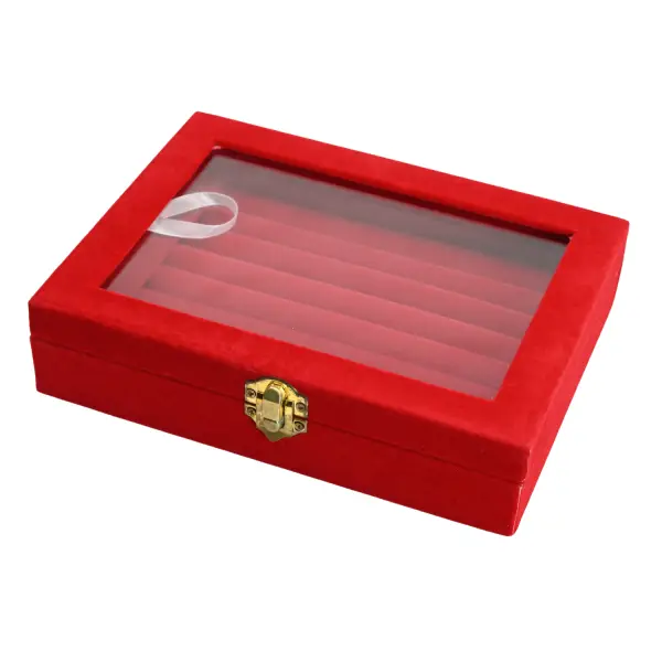 Plateau Vitré à Rouleaux pour Présentation Bagues