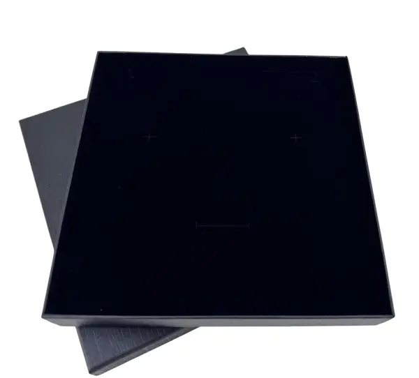 Lot de 6 Boîtes Cadeau pour Parure 18 x 18 x 2,7 cm - Noires