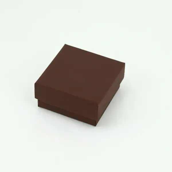 Lot de 12 Boîtes Cadeau Unies pour Bague - 5 x 5 x 2,5 cm - 3 Coloris Au Choix