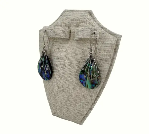 Présentoir en Coton pour Petit Collier Pendentif et Boucles d'Oreilles- 11 cm