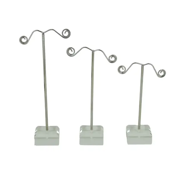 Set de 3 Arbres Boucles d'Oreilles Métal et Acrylique - 3 Tailles