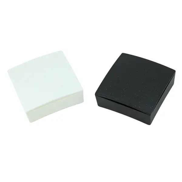 6 Boîtes Plastique Cadeau pour Bijoux - 6 x 6 x 2,2 cm - 3 Coloris Au Choix