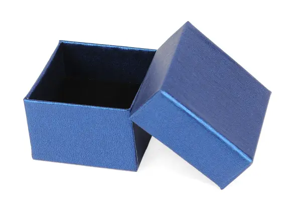 Lot de 12 Boîtes Cadeau Cortonnées Unies pour Bague - 5 x 5 x 3 cm