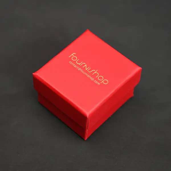 200 Boites Cadeau Cartonnées avec logo: 5 x 4,5 x 4 cm