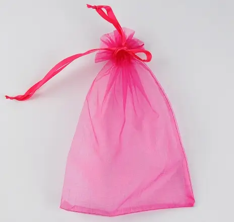 Lot de 50 Grands Sacs Cadeau en Organza 20 x 30 cm - 11 Coloris