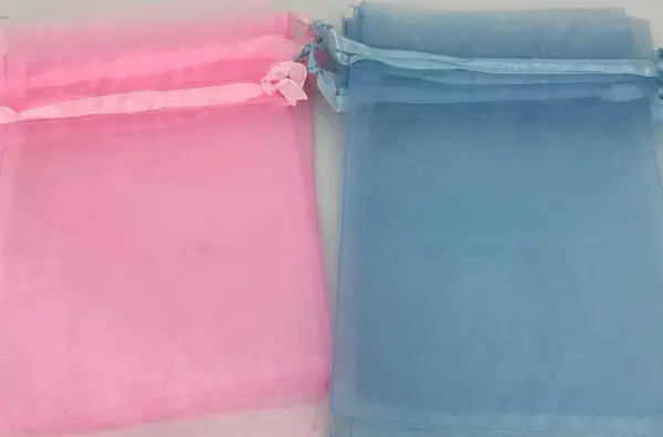 Lot de 50 Grands Sacs Cadeau en Organza 20 x 30 cm - 11 Coloris