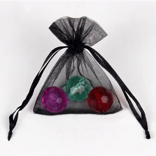 Lot de 100 Sacs Organza Organdi 7 x 9 cm - 7 Couleurs au Choix