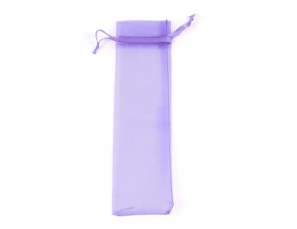 50 Sacs Cadeau en Organza 7 x 25 cm avec Ruban - 8 Coloris au Choix