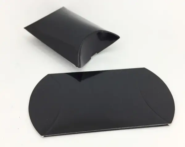 50 Emballages Boîtes Carton Berlingot  - Papier Brillant - 2 Tailles - 2 Couleurs