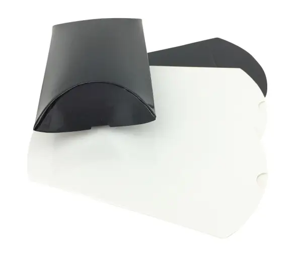 50 Emballages Boîtes Carton Berlingot  - Papier Brillant - 2 Tailles - 2 Couleurs