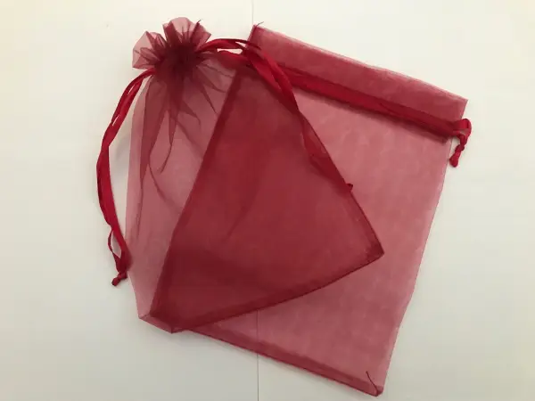 Lot de 50 Sacs Cadeau en Organza 15 x 20 cm - 12 Couleurs au Choix