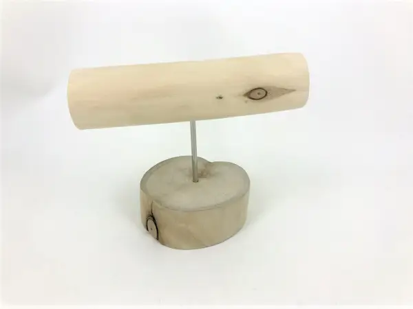 Présentoir Jonc en Bois pour Bracelets Montres - 12 cm