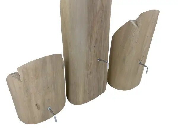 Lot de 3 Présentoirs en Bois pour Colliers et Chaînes