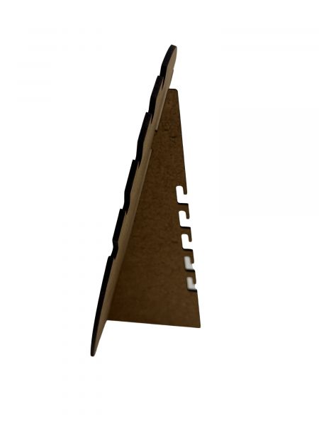 Présentoir Vertical pour Colliers Chaînes en Bambou Recomposé