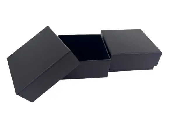 12 Boîtes Cadeau Bijoux Papier Cartonnée 7,5 x 7,5 x 3,5 cm.