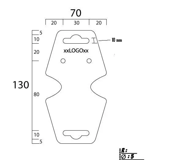 100 Blisters PVC à suspendre sur broche. F30