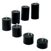 Lot de 7 Plots Présentation Bagues Acrylique Cylindriques