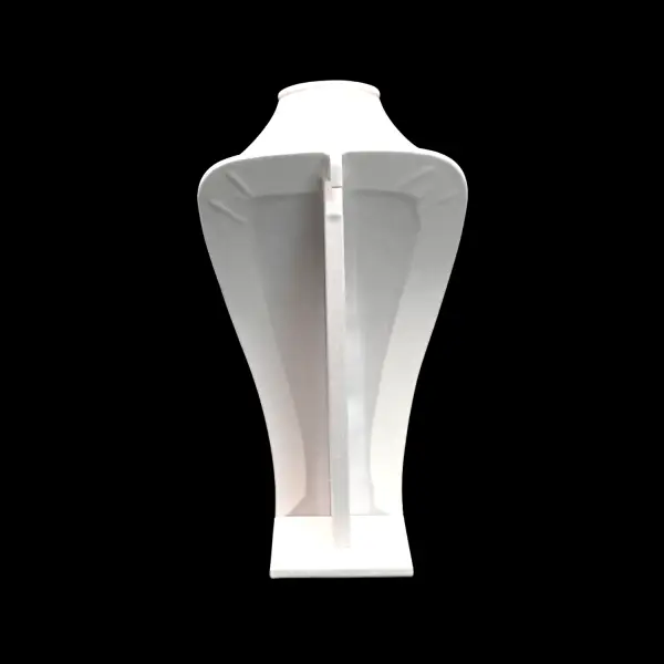 Buste Présentation pour Colliers en Similicuir 28 cm - 2 Coloris Au Choix